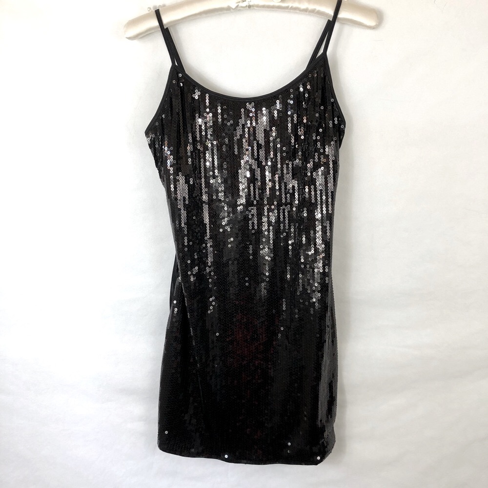 🌵4/15.00🌵Dream Girl black sequin dress sz large